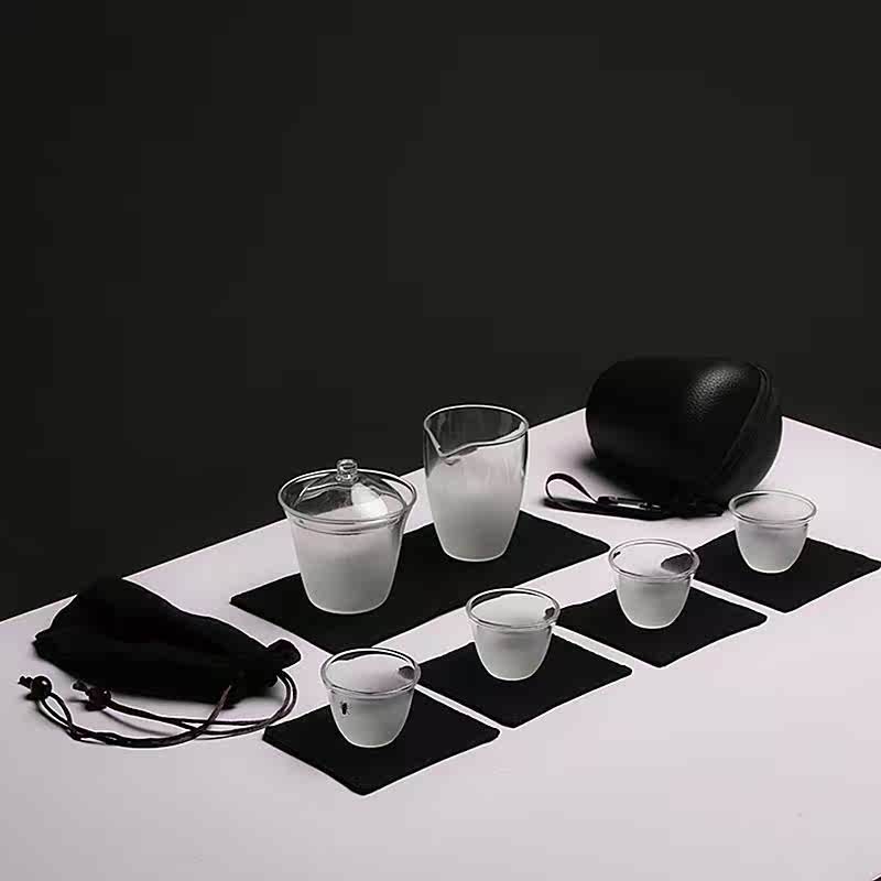 日式旅行一壶便携包玻璃盖碗整套茶具套装快客杯功夫二杯办公户外|ruв категории посуда, чайный сервиз, кунг - Фу, чайный сервиз - от Buy2taobao.com для оказания профессиональной услуги покупки агента Taobao