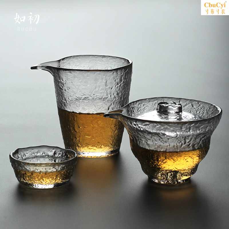 日式功夫茶具套装初雪玻璃盖碗茶杯耐高温玻璃套组锤目纹整套茶具在类目 餐饮具, 茶具, 功夫茶具中 - 来自Buy2taobao.com提供专业的淘宝代购服务
