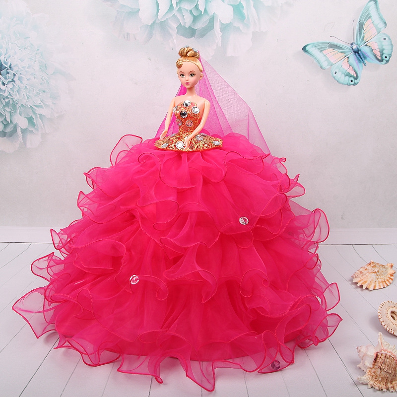 Wedding dress a doll Qi Di lovely a doll Wedding dress The Princess Bride children Toys manual girl birthday gift Decorationin the Toy/Childs/Puzzle/Building block/Model , Other Toys category - from Buy2taobao.com to provide professional Taobao agent buy service