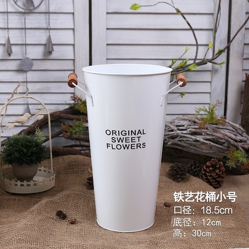 养花桶黑色花桶鲜花桶竹签筒塑料大号办公室铁艺花盆家居饰品包邮|ruв категории Домашний быт, ваза/цветок/искусственные цветы/моделирование украшения, цветок/ваза, цветы ведро - от Buy2taobao.com для оказания профессиональной услуги покупки агента Taobao