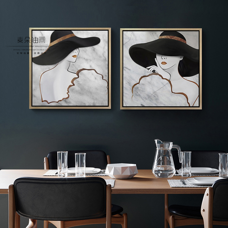 「Girl」Hand drawn modern Abstract sexy grace Beauty character Oil Painting bar Open House Decorative paintingin the Home accessories , Decorative painting , Painting category - from Buy2taobao.com to provide professional Taobao agent buy service