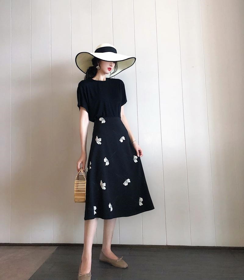 韩版气质高腰显瘦半身裙女春夏2019新款中长款花裙子淑女a字裙潮|ruв категории Женская одежда, юбка - от Buy2taobao.com для оказания профессиональной услуги покупки агента Taobao