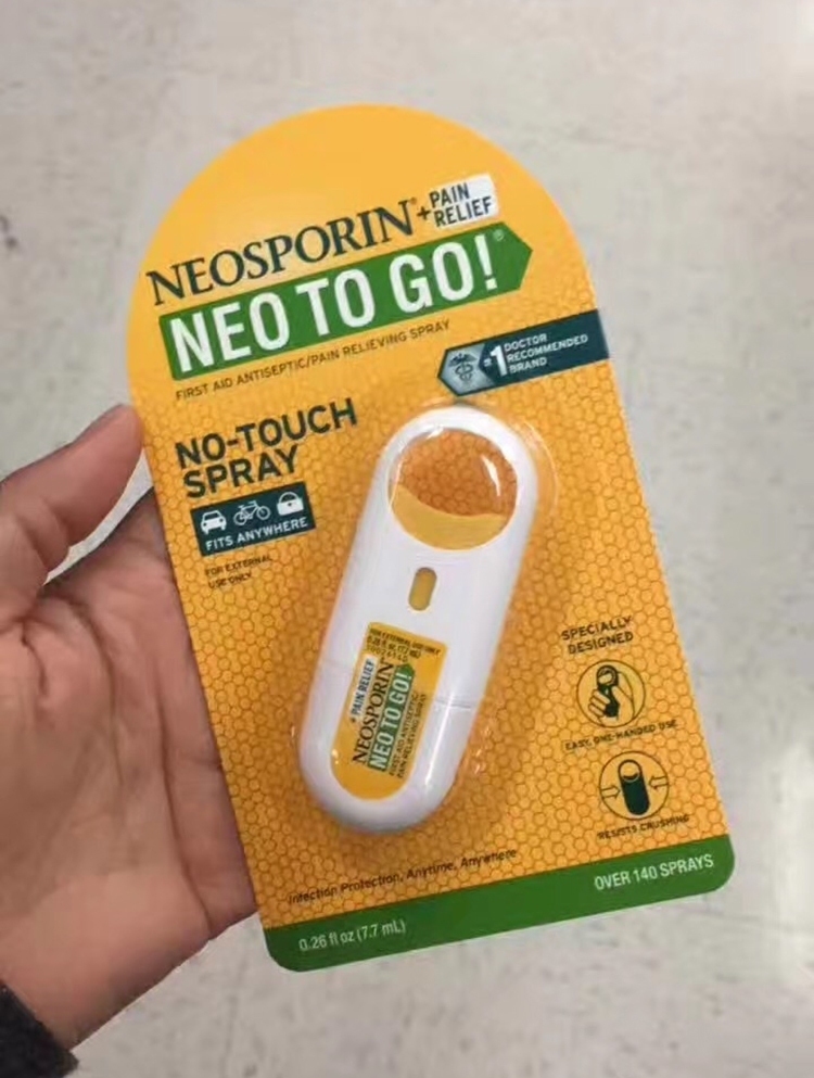 美国正品代购Neosporin儿童成人伤口清理液体创可贴喷雾7.7ml拼邮|ruв категории подгузник/шампунь/вскармливать/тележка кроватью, Другие малыш товаров - от Buy2taobao.com для оказания профессиональной услуги покупки агента Taobao