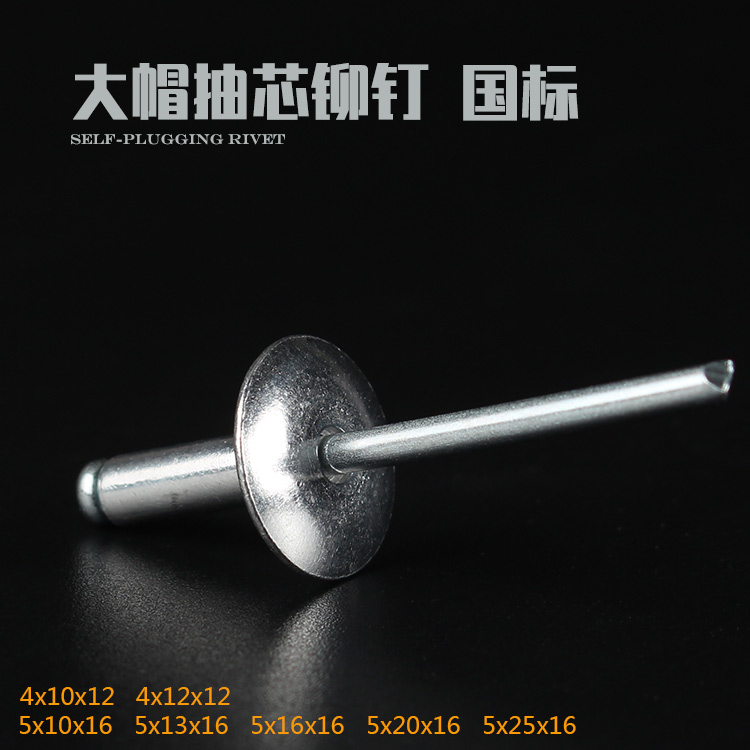 高强度铝制铆钉 大帽抽芯铆钉 5*10-25*16- 4*10*12 拉铆钉 拉钉在类目 五金/工具, 紧固件, 铆钉, 抽芯铆钉中 - 来自Buy2taobao.com提供专业的淘宝代购服务
