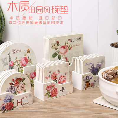 欧式木质隔热垫餐桌垫杯垫盘子碗垫菜垫子北欧家用盘垫碟餐垫防烫