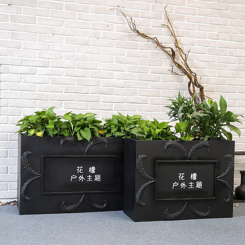 酒店餐厅室外摆件铁艺花架 户外古典工业风花槽 大型铁皮花箱定做在类目 基础建材, 其它基础建材, 基础材料中 - 来自Buy2taobao.com提供专业的淘宝代购服务