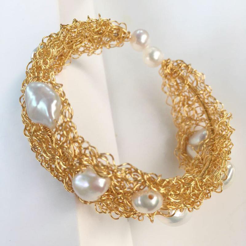Original Special-shaped wild Seedless Pearl Baroque Pearl Bracelet Hand made Winding Luxurious regeneratein the Jewelry/Diamond/Jade/Gold , Natural pearls (New) , Bracelets category - from Buy2taobao.com to provide professional Taobao agent buy service