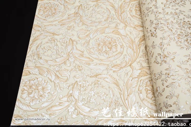 Germany Versace wallpaper 93583-1 93584-1 93585-1 93582-1 Rice yellow singlein the Decoration main material , Wallpaper , Non-woven wallpaper category - from Buy2taobao.com to provide professional Taobao agent buy service