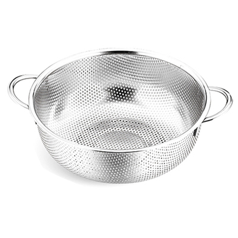 Vegetable Basket thickening Stainless steel Binaural Drain Basin Fruits Basket Fruit bowl Wash rice sieve Use householdin the Tableware , Tableware , Fruit bowl/Fruit plate/Hamper category - from Buy2taobao.com to provide professional Taobao agent buy service