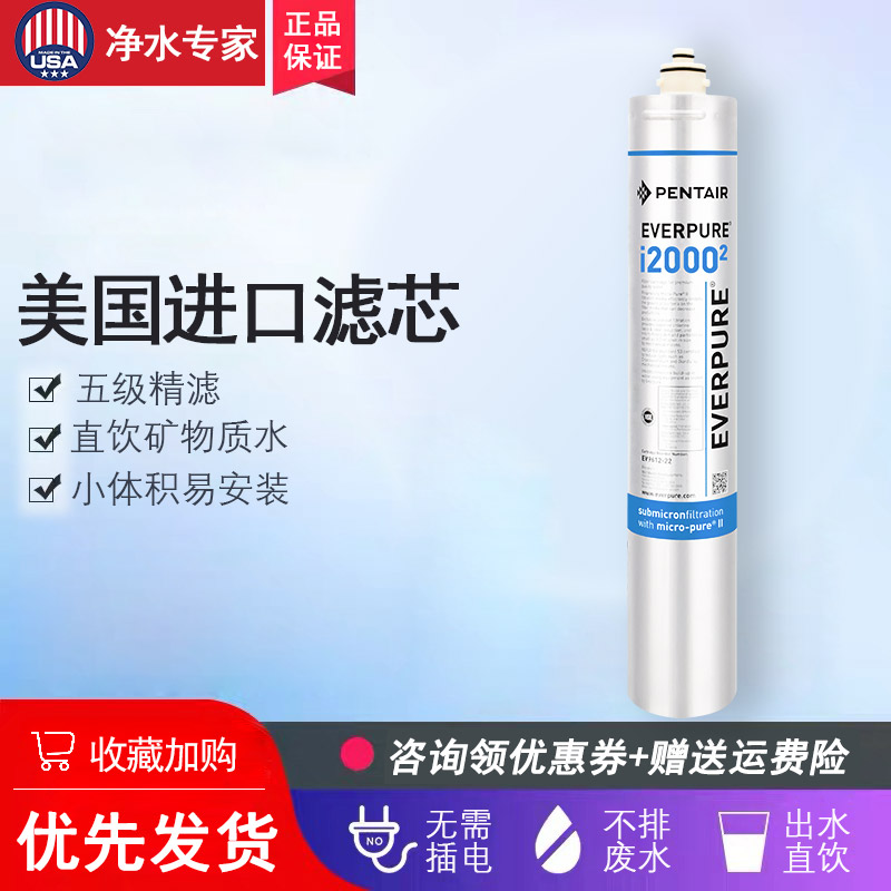 美国爱惠浦净水机I20002滤芯 I2000(2)家用厨房净水器EV9612-22|msdalam kategori peralatan dapur, penulen air - dari Buy2taobao.com untuk memberikan perkhidmatan ejen Taobao profesional membeli