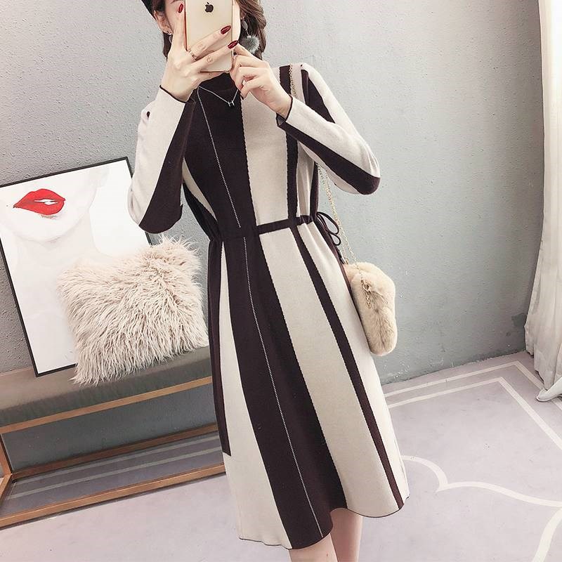 很仙的红色裙洋气春装长款红色女毛衣2019款女中长款打底连衣裙春在类目 女装/女士精品, 毛衣中 - 来自Buy2taobao.com提供专业的淘宝代购服务