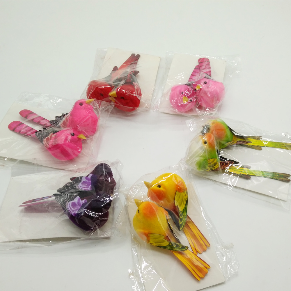 创意家居饰品小鸟摆件 插花装饰工艺品仿真动物 仿真小鸟2只/包|msdalam kategori Toy/bayi/teka-teki/blok bangunan/model, simulasi/Bermain mainan rumah, simulasi/anak patung haiwan - dari Buy2taobao.com untuk memberikan perkhidmatan ejen Taobao profesional membeli