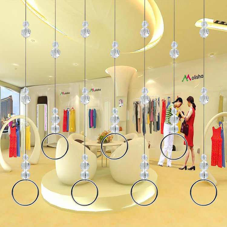 衣服 吊环吊挂 服装店展示架上墙挂链挂钩珠链 橱窗道具 水晶吊链|msdalam kategori Perniagaan/perabot pejabat, perabot kedai pakaian, cincin - dari Buy2taobao.com untuk memberikan perkhidmatan ejen Taobao profesional membeli