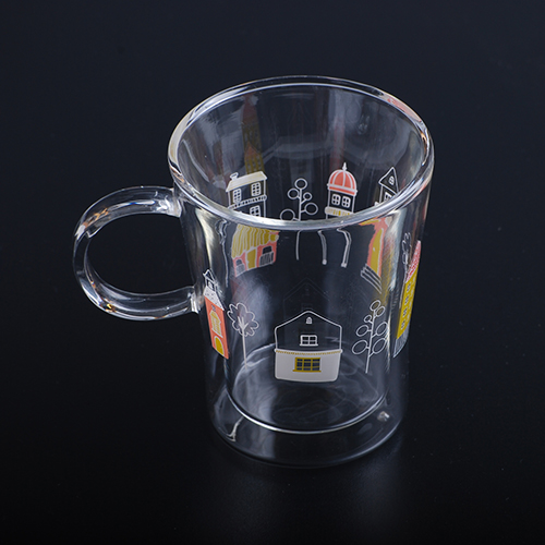 lovely to work in an office Water cup Juice Cup Cartoon Glass Double Cup Microwave Milk Cup(2)in the Tableware , Cup/Cups/Kettle , Insulated cup category - from Buy2taobao.com to provide professional Taobao agent buy service