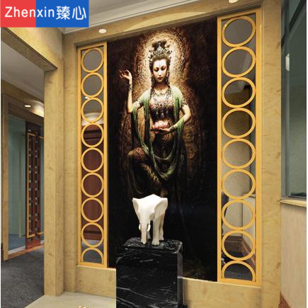 3D立体个性瑜伽馆东南亚风格背景墙纸壁画玄关墙布敦煌莲花侍女|ruв категории награду материалов, обои, пвх обои - от Buy2taobao.com для оказания профессиональной услуги покупки агента Taobao