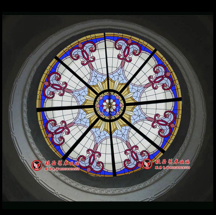 Church glass dome Tiffany Screens Art Glass Stained Glass villa Coffee shop bar suspended ceilingin the Basic building materials , Glass , Art Glass category - from Buy2taobao.com to provide professional Taobao agent buy service