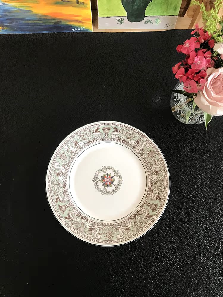 Shopkeeper favorite models UK share goods in stock Wedgwood Collection Hand drawn Silk Road green 21cm Western dishin the Tableware , Tableware , Plate category - from Buy2taobao.com to provide professional Taobao agent buy service
