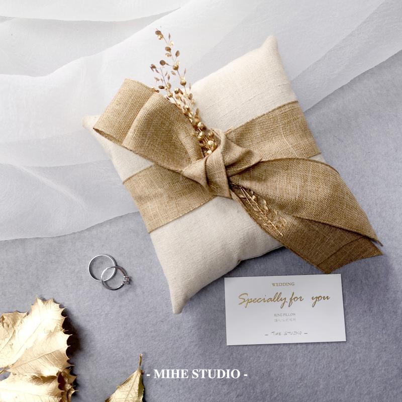 MIHE simple and easy bow Spend eternity Golden Bough wedding Ring Pillowin the Festive supplies/Gift , Other Festival Gifts category - from Buy2taobao.com to provide professional Taobao agent buy service