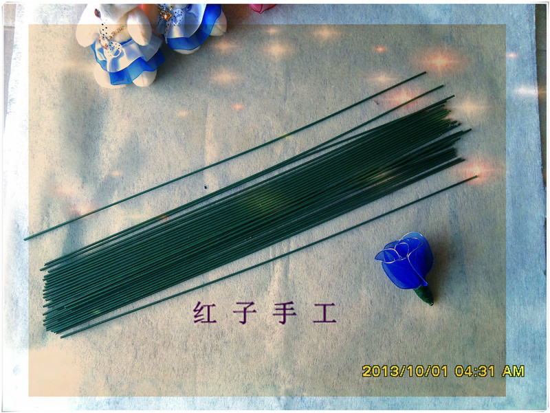 2號膠包綠色花杆 綠鐵絲 玫瑰花枝 絲網花材料緞帶花勾毛線玫瑰花在類目 鮮花速遞/花卉仿真/綠植園藝, DIY仿真花材料, 製作材料(新), 鐵絲中 - 來自Buy2taobao.com提供專業的淘寶代購服務