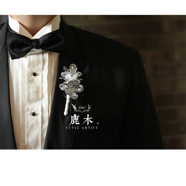 鹿木|新郎饰品伴郎襟花胸花DIY奢华主题概念婚礼用品系列H025|ruв категории Украшения,ювелирные изделия, брошь - от Buy2taobao.com для оказания профессиональной услуги покупки агента Taobao