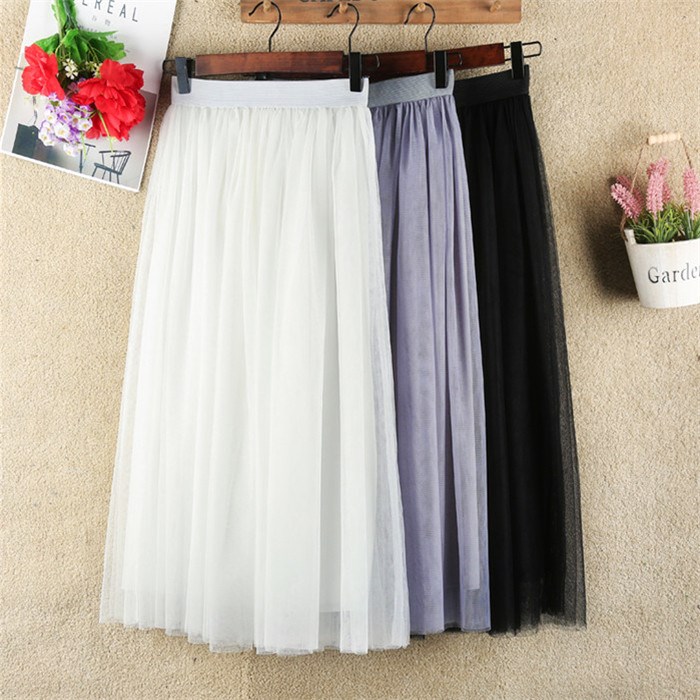 Spring and summer Korean Edition Paige Show thin Gauze skirt Mid length version skirt Pleated skirt Half skirt Pompous skirt longuettein the Women's clothing/Boutique , Skirts category - from Buy2taobao.com to provide professional Taobao agent buy service