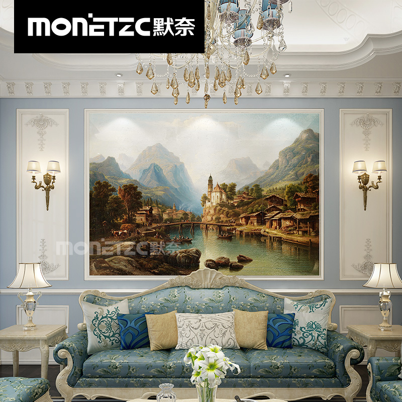 ceramic tile mural a living room television sofa Background wall Oil Painting classical European style Countryside 3d Dimensional sculpture OS1604in the Decoration main material , Ceramic tile , Tile Walls category - from Buy2taobao.com to provide professional Taobao agent buy service