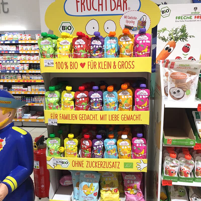 德国直邮FRUCHTBAR 福乐蓓有机水果谷物混合宝宝辅食果泥吸吸乐|ruв категории сухое молоко/кормёжка/пища/закуски, младенцев пищевой, фрукты/блюдо/мясо/смесь грязи - от Buy2taobao.com для оказания профессиональной услуги покупки агента Taobao