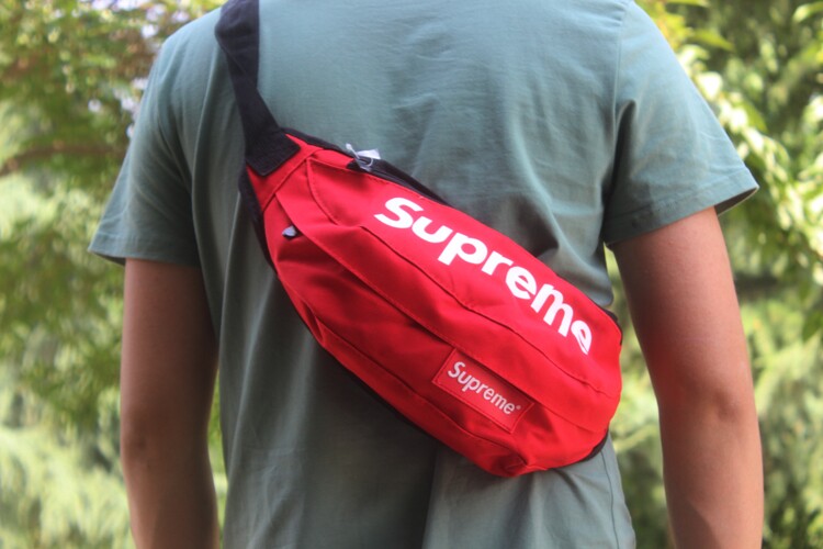 supreme Korean wave packet dead fly messenger bag chest pockets bag Messenger bags shoulder bag ...