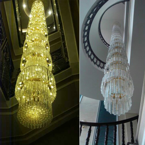 villa rotate Stair lights Double deck Hollow Patio hotel Lobby Thermocline Crystal lamp a chandelier 7880in the Decoration main material , Lamps , Chandelier category - from Buy2taobao.com to provide professional Taobao agent buy service