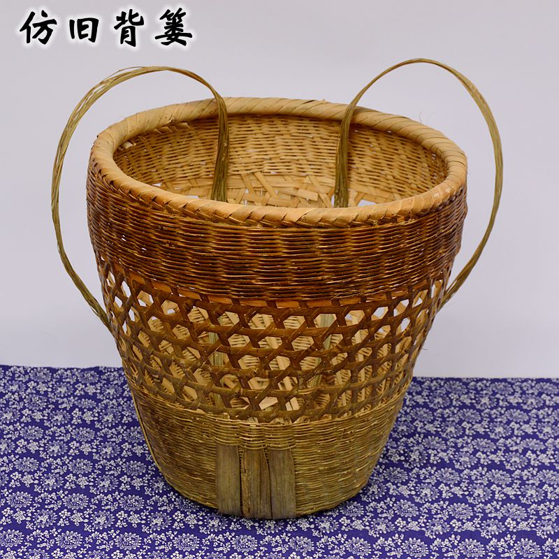 湘西特产纯手工竹编精品背篓工艺品 竹制品 摆设装饰品 精品 包邮|msdalam kategori Ciri-ciri kraftangan, ciri-ciri lain kraf - dari Buy2taobao.com untuk memberikan perkhidmatan ejen Taobao profesional membeli