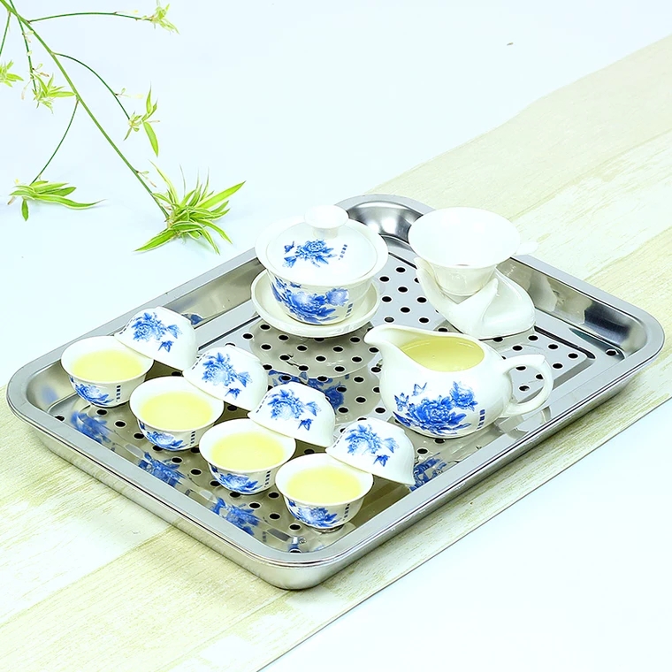 限時特價玉瓷茶具套裝辦公客廳泡茶陶瓷整套功夫茶具送不鏽鋼茶盤在類目 餐飲具, 茶具, 功夫茶具中 - 來自Buy2taobao.com提供專業的淘寶代購服務