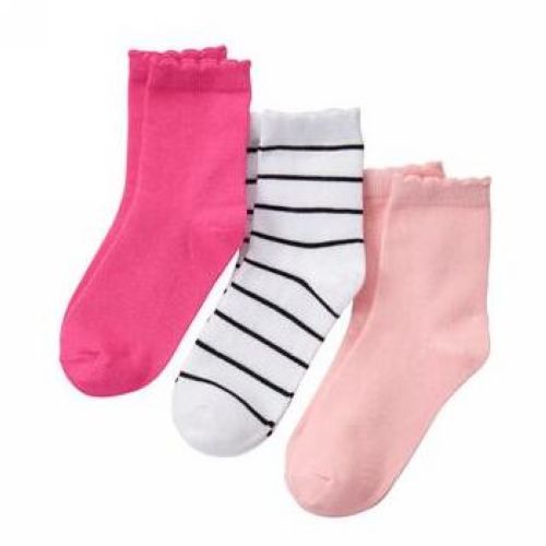 現【貨】GYMBOREE 美國代購 三色條紋棉線短襪子壹組3雙 女童在類目 童裝/嬰兒裝/親子裝, 兒童襪子(0-16歲)中 - 來自Buy2taobao.com提供專業的淘寶代購服務