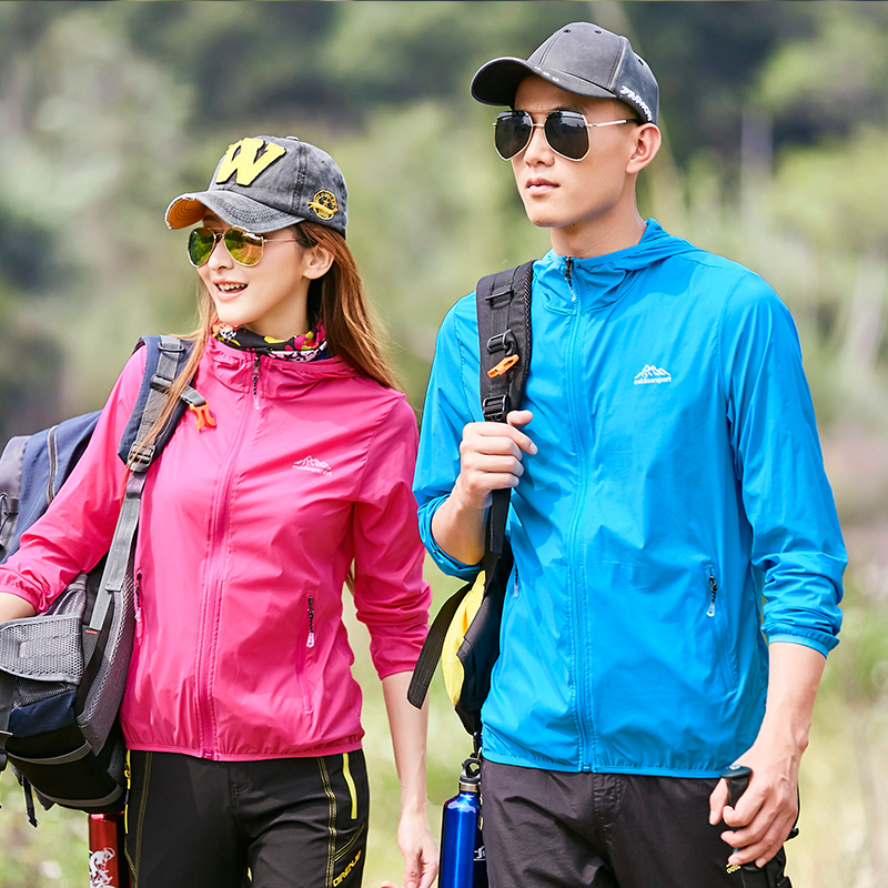 outdoors Skin clothing ventilation Beach Wear Sunscreen summer Light and thin ventilation motion Windbreaker Lovers money coatin the Outdoor/Mountaineer/Camping/Travel Goods , Outdoor clothing , Outdoor sports coat category - from Buy2taobao.com to provide professional Taobao agent buy service