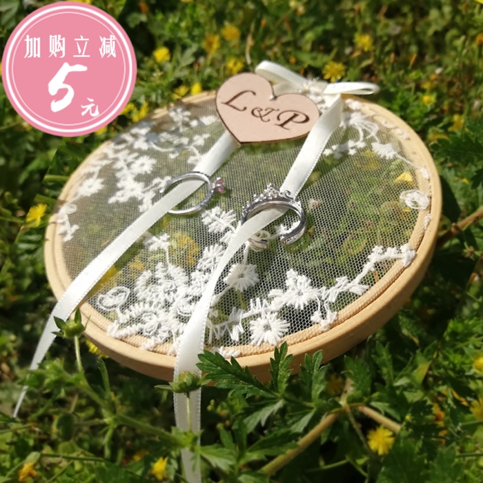 新款上市手工定制姓名婚礼婚庆用品新娘戒托戒盒森系甜美蕾丝戒枕|msdalam kategori bekalan perayaan/hadiah, Lain-lain bekalan Festival - dari Buy2taobao.com untuk memberikan perkhidmatan ejen Taobao profesional membeli