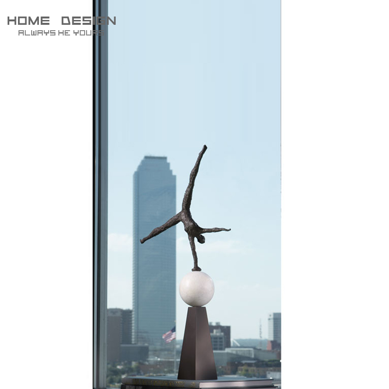 HomeDesign/现代杂技演员雕塑/铁制大理石底座家居饰品|ruв категории Домашний быт, украшения - от Buy2taobao.com для оказания профессиональной услуги покупки агента Taobao