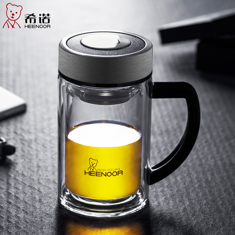 正品希诺 高档双层玻璃杯带手柄茶杯带茶隔办公杯子XN-6721 9321在类目 餐饮具, 杯子/水杯/水壶, 玻璃杯中 - 来自Buy2taobao.com提供专业的淘宝代购服务