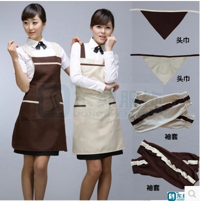 蛋糕房工作服美甲圍裙西餐制服酒吧 超市圍腰 來圖定制 繡印LOGO在類目 家庭/個人清潔工具, 家務/地板清潔用具, 圍裙套裝中 - 來自Buy2taobao.com提供專業的淘寶代購服務