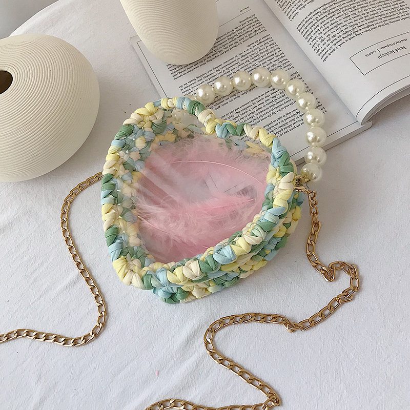 Same item weave Little bag 2019 new pattern Versatile Inclined shoulder bag Pure handwork crochet hook fashion Chain bagin the Leather/Lady bags/Men's bag, Ms. bags category - from Buy2taobao.com to provide professional Taobao agent buy service