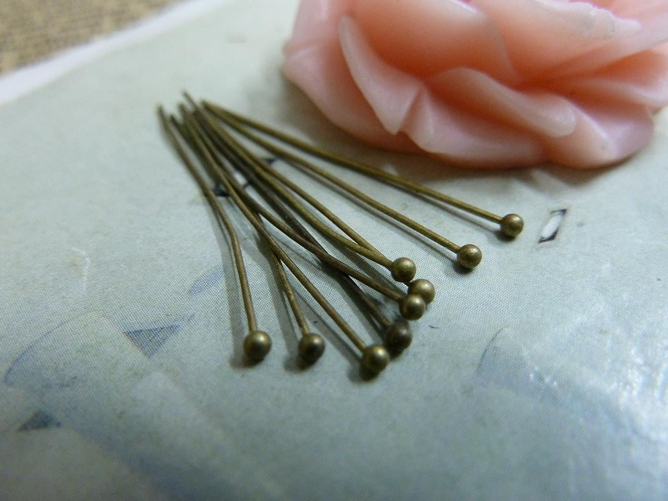 Retro manual Material Science Copper Round Pin C5153 44mm 100 individual 3.5 elementin the Accessories/Fashion Jewelry, DIY Fitting , Other DIY Jewelry Accessories category - from Buy2taobao.com to provide professional Taobao agent buy service