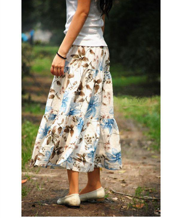 Trail Fragrance lady Cotton and hemp Flax Long Bra Body skirt Tuberose Blue Angel Romanticism Feelingsin the Women's clothing/Boutique , Skirts category - from Buy2taobao.com to provide professional Taobao agent buy service