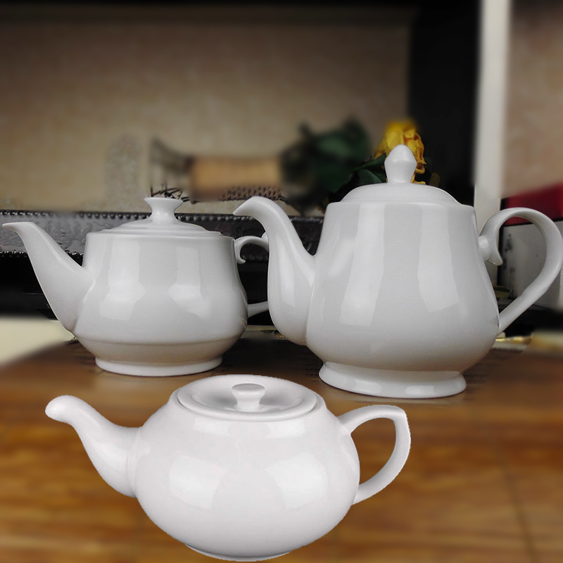 陶瓷茶壶大容量酒店餐厅纯白色单壶茶水壶瓷大号宾馆饭店家用定制|msdalam kategori pinggan mangkuk, set teh, teko - dari Buy2taobao.com untuk memberikan perkhidmatan ejen Taobao profesional membeli
