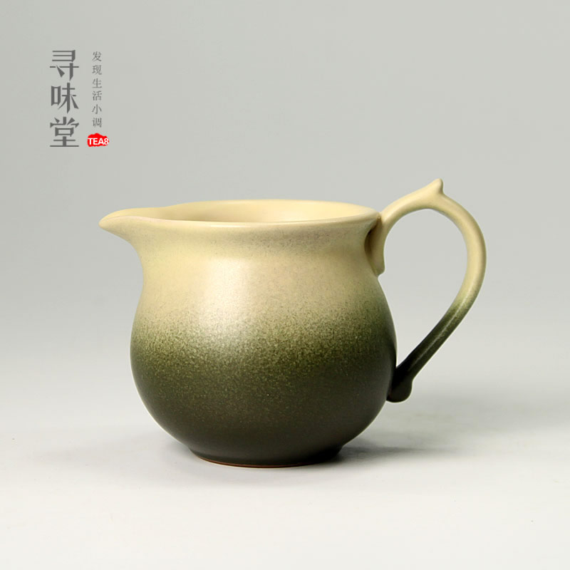 古陶公道杯茶海匀杯 复古拙朴陶瓷功夫茶具竹青仿古粗陶古韵茶器在类目 餐饮具, 茶具, 公道杯中 - 来自Buy2taobao.com提供专业的淘宝代购服务