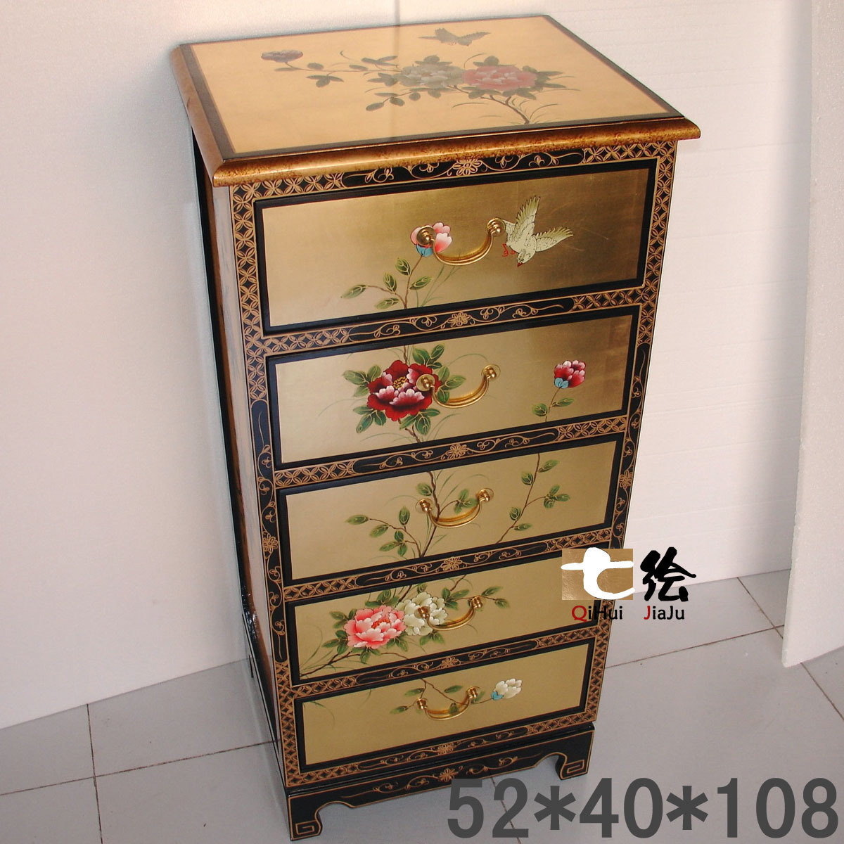 Classical hand-painted Gold foil Chest of drawers Drawers Chest of drawers bedroom furniture Lockers Curio solid wood Bucket cabinetin the Residential furniture , Cabinet , Chest of Drawers category - from Buy2taobao.com to provide professional Taobao agent buy service