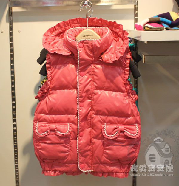 spring and autumn Vest Down Korean Edition Hooded Children girl spring clothes 2019 new pattern Western style princess Fashionablein the Children/Baby/Family fitted , Vest category - from Buy2taobao.com to provide professional Taobao agent buy service
