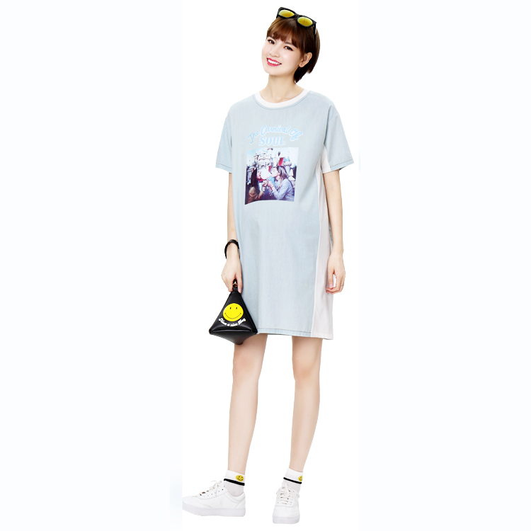 Perfect spell new pattern Korean Edition Summer wear Easy Women dress Mid length version pregnant woman Dress 4in the Maternity/Maternal supplies/Nutrition , Maternity , Dress category - from Buy2taobao.com to provide professional Taobao agent buy service