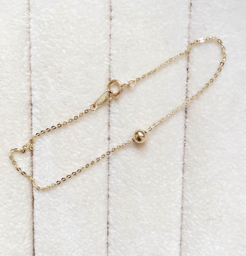 14K Bracelet female AU585 Gold Bracelet Kim Peas Transfer bead Bracelet goods in stockin the Jewelry/Diamond/Jade/Gold , K gold jewelry, Bracelets category - from Buy2taobao.com to provide professional Taobao agent buy service