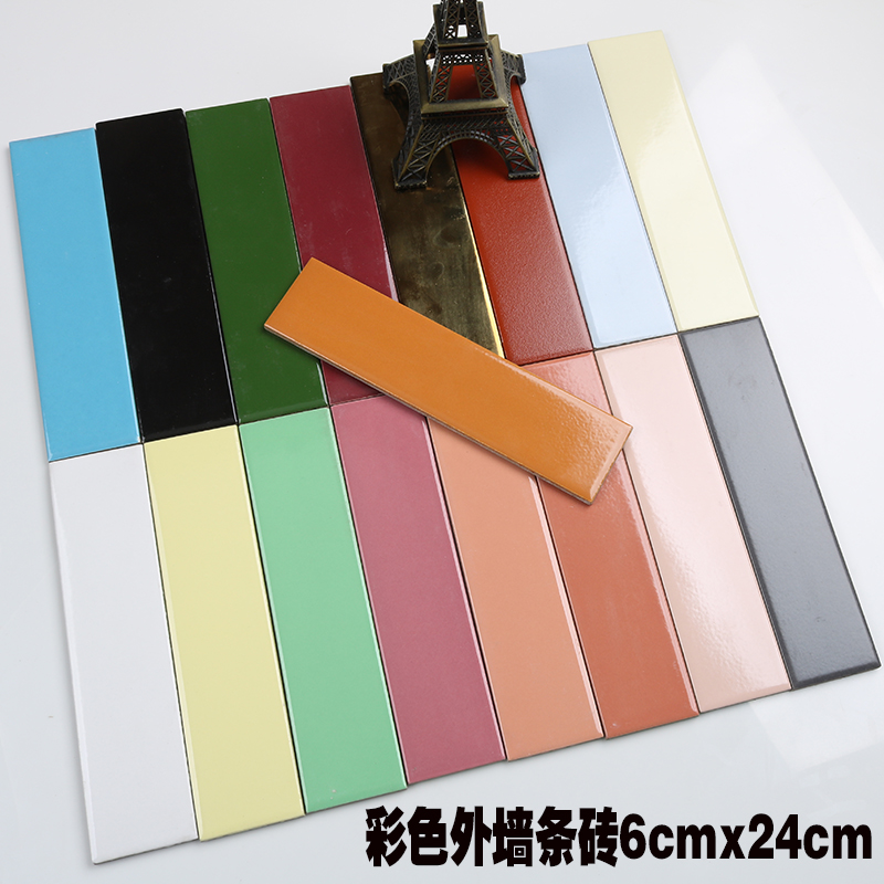 老款6x24cm条砖外墙砖花池围墙彩色砖黑白砖防水耐热环保瓷砖|ruв категории награду материалов, керамическая плитка, другие категории плитка - от Buy2taobao.com для оказания профессиональной услуги покупки агента Taobao