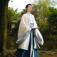 古装男款-上衣下裳大氅单品非古装古装汉服唐装男 书生侠客服学生毕业照令狐冲杨过郭靖表演出服价格比较,麦尔网购导航,网购宝搜你实惠