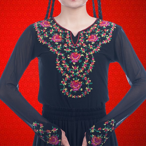 Xinjiang dance show clothing Uniforms Uighur Nation stage perform Long sleeve Uniformsin the Women's clothing/Boutique , Costume/National costume/Stage costumes , National costume/Costumes category - from Buy2taobao.com to provide professional Taobao agent buy service