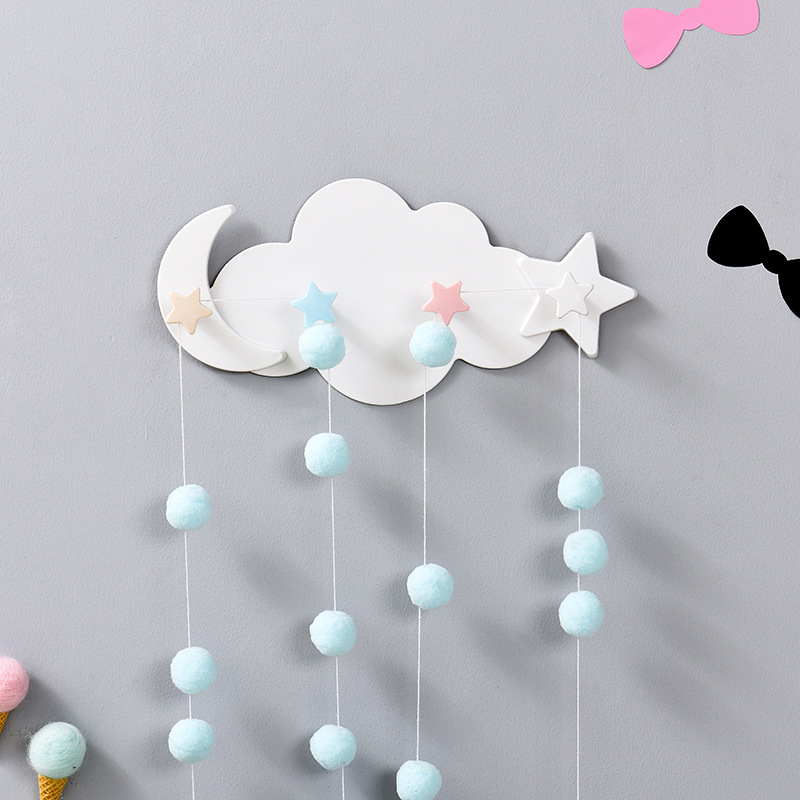 Flaky clouds Cartoon Viscose Hooks Wall hanging After the door Coat hook Shower Room Wall Row hook No trace Free punchin the Residential furniture , Cabinet , Cabinet Accessories , Hook category - from Buy2taobao.com to provide professional Taobao agent buy service